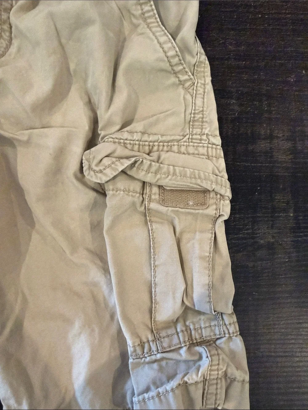Carter's Khaki Cargo Shorts with Ribbed Waist